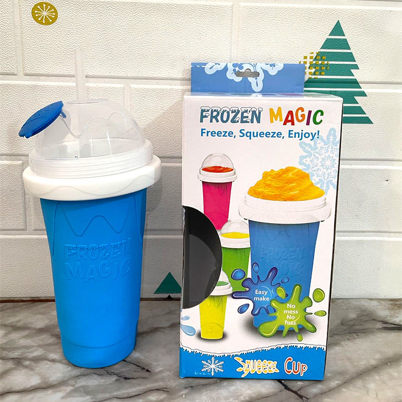 Slushy Maker Cup Slushie Cup Maker Milk Cola Juice Squeeze Cup Frozen