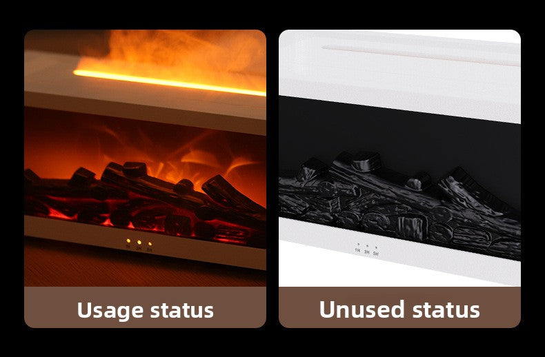 🔥 Cozy Flame Fireplace Humidifier | Aromatherapy Diffuser Night Light