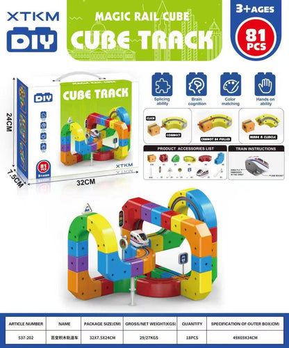 STEM Magnetic Track Toy for Kids – Build, Race & Learn | Perfect Creative Gift for Boys & Girls