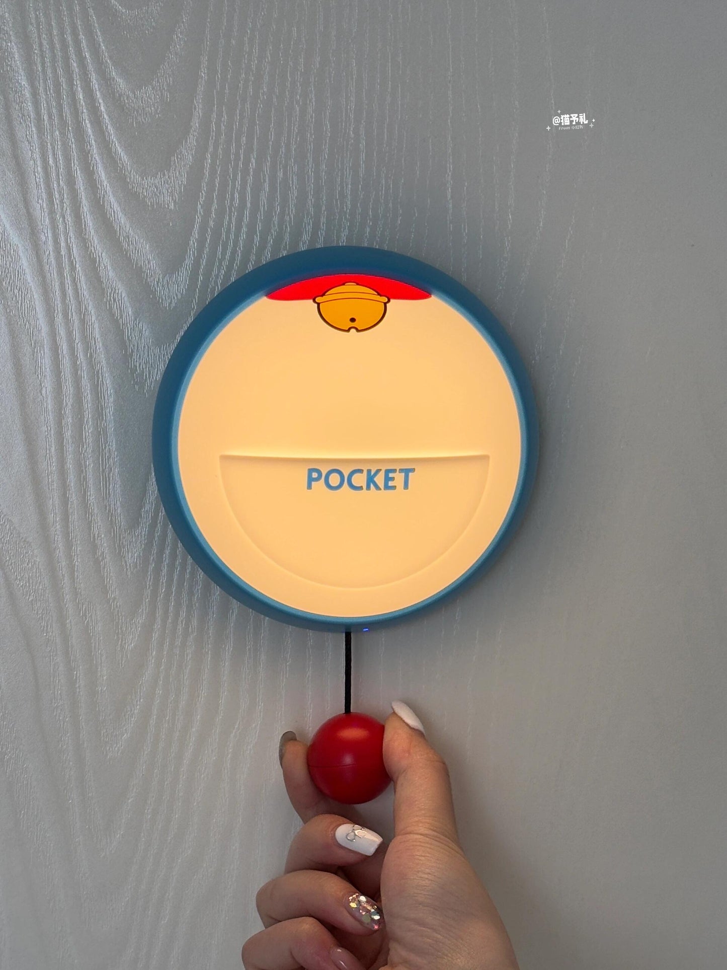 Cute Bell Touch Night Light – Rechargeable Bedside Lamp for Kids Room, Nursery, and Bedroom Decor