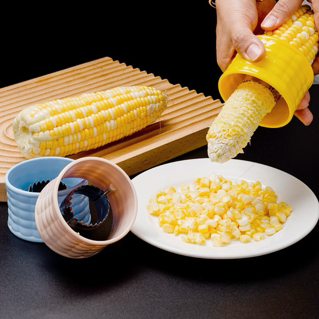 Ergonomic Corn Peeler and Stripper – Effortless Corn Kernel Remover Tool for Kitchen corn peeler