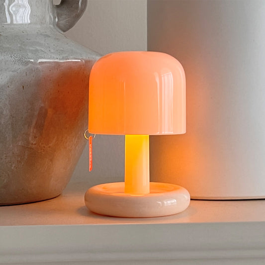 Mini Desktop LED Sunset Night Lamp  Mushroom Table Lamp