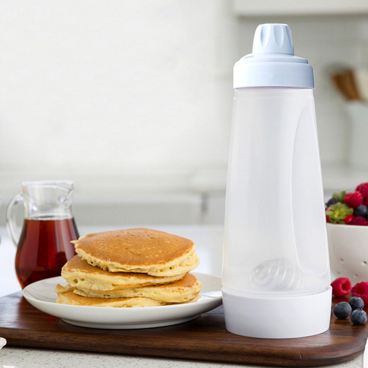 Pancake Mixer Dispenser with Measurement Markings