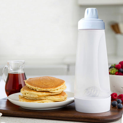 Pancake Mixer Dispenser with Measurement Markings