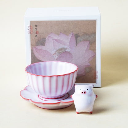 Piggy Spitting Bubbles Water Cup