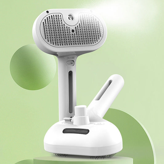 1pc Pet Spray Grooming Comb – Dual-Purpose Brush with Built-In Water Reservoir for Detangling, De-Shedding & Gentle Misting for Cats and Dogs